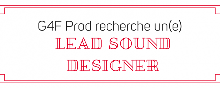 Recherche Lead Sound Designer